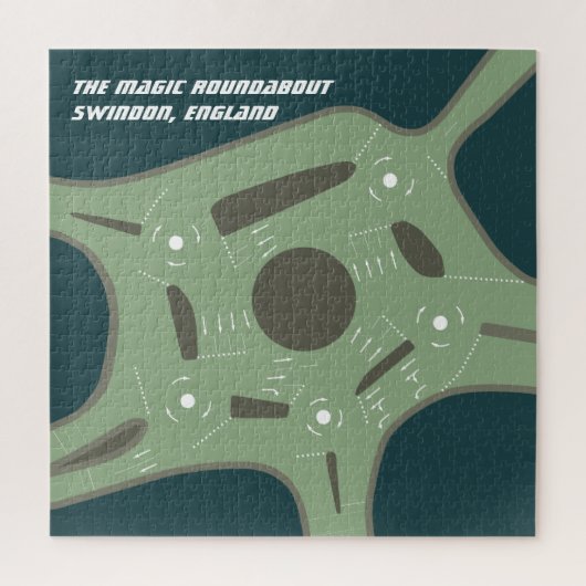 De Magische Ronde, Swindon, Engeland Legpuzzel (Verticaal)