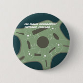 De Magische Ronde, Swindon, Engeland Ronde Button 5,7 Cm (Voorkant)
