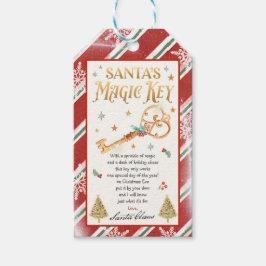 De Magische Sleutel van de Kerstman Kerstavond Vak Cadeaulabel