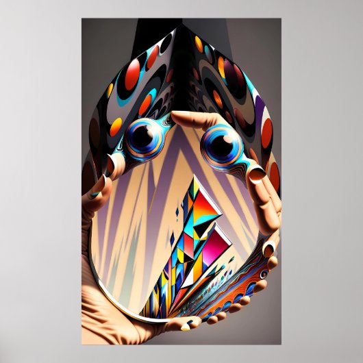 De magische spiegel op handlengte poster (Voorkant)