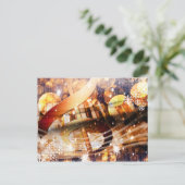 de magische van de de pianoleraar van de feestdagenkaart (Staand voorkant)