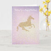 De magische Verjaardag van de Eenhoorn Kaart (Gele Bloem)