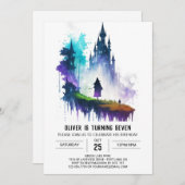 De magische verjaardag van Little Wizard Kaart (Voorkant / Achterkant)