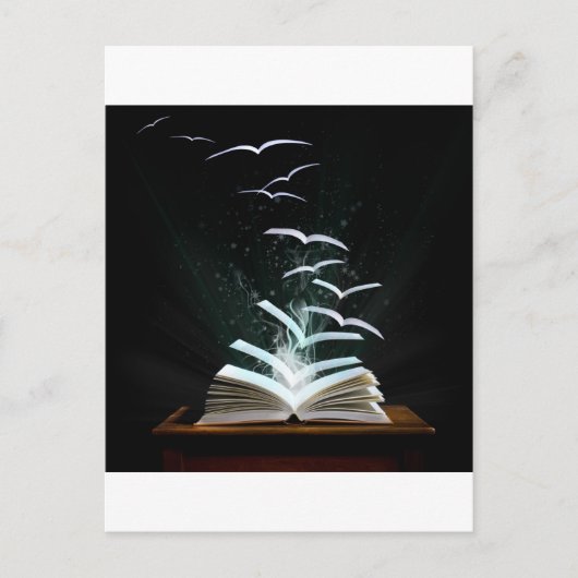 De magische wereld van lezen briefkaart (Voorkant)