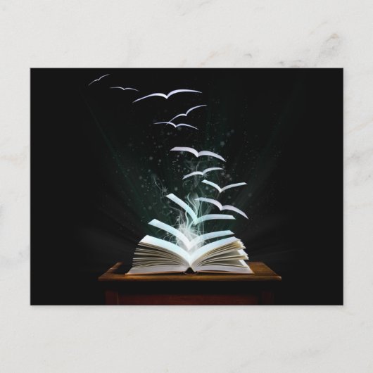 De magische wereld van lezen briefkaart (Voorkant)