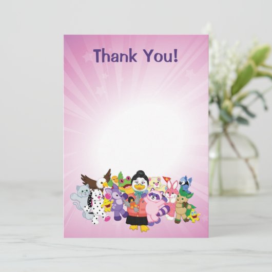 De Magische Wereld van Webkinz Bedankkaart (Staand voorkant)