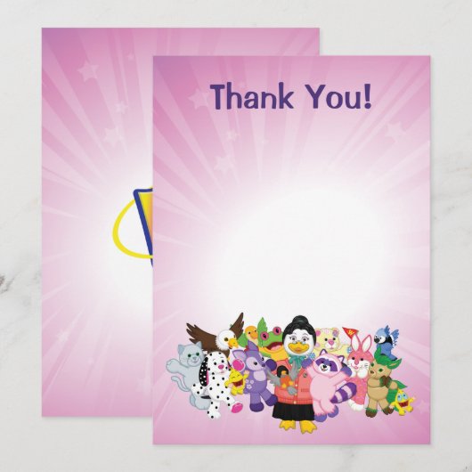 De Magische Wereld van Webkinz Bedankkaart (Voorkant / Achterkant)