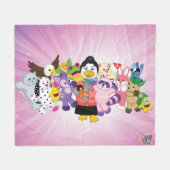 De Magische Wereld van Webkinz Fleece Deken (Voorkant (Horizontaal))