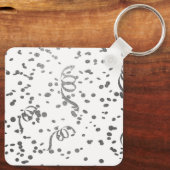 De magische zwarte en witte rendierkeychai van het sleutelhanger (Achterkant)