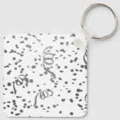 De magische zwarte en witte rendierkeychai van het sleutelhanger (Achterkant)