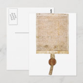 De Magna Carta 1297 versie Briefkaart (Voorkant / Achterkant)