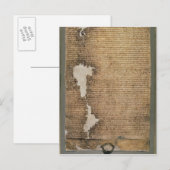 De Magna Carta van Vrijheden, derde versie Briefkaart (Voorkant / Achterkant)