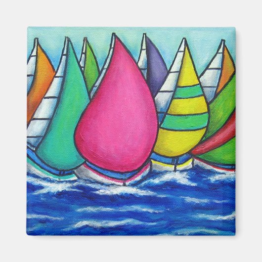 De Magneet van de Regatta van de regenboog (Voorkant)