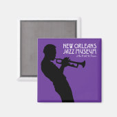De magneet van het New Orleans Jazz Museum (Voorkant / Achterkant)