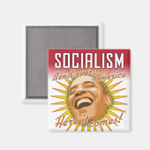 de magneet van obama: "het socialisme komt eraan" (Voorkant / Achterkant)