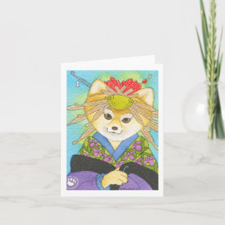 De magneet van Shiba Inu van Kabuki Kaart