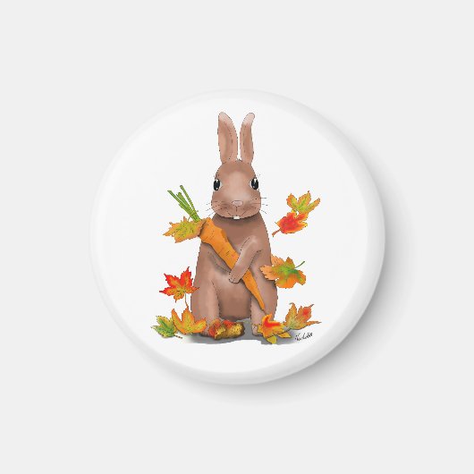 DE Magnet Hase im Herbst (Voorkant)