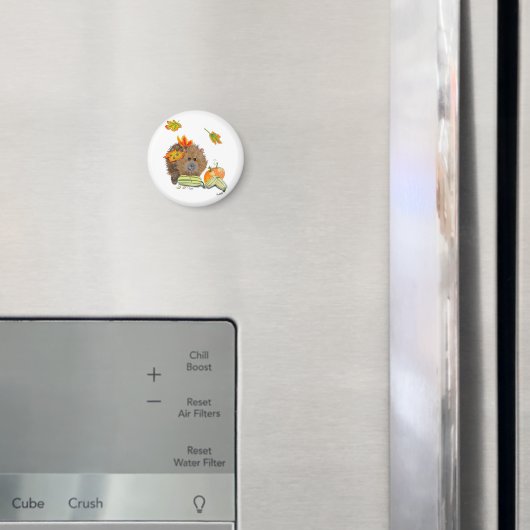 DE Magnet Herbst Igel mit Kürbis (Insitu (Koelkast))