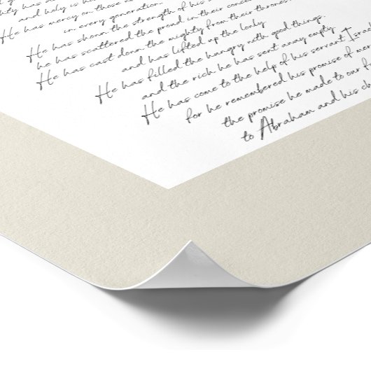 De Magnificat Print - Bruin, Engels (Hoek)