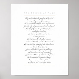 De Magnificat Print - Wit, Engels