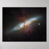 De Magnificent Starburst Galaxy, Messier 82 (M82) Poster (Voorkant)