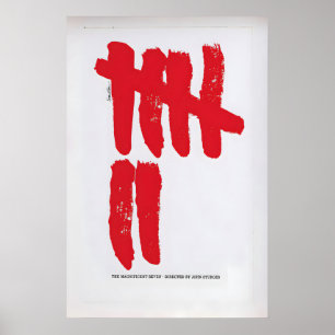 De Magnifieke Zeven  Oude Film Poster 1