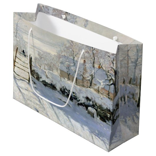 De Magpie, de Monet Grote Gift-tas Groot Cadeauzakje (Voorkant Gekanteld)