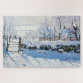 De Magpie French Impressionist Claude Monet Paint Legpuzzel (Horizontaal)