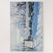 De Magpie French Impressionist Claude Monet Paint Legpuzzel (Verticaal)