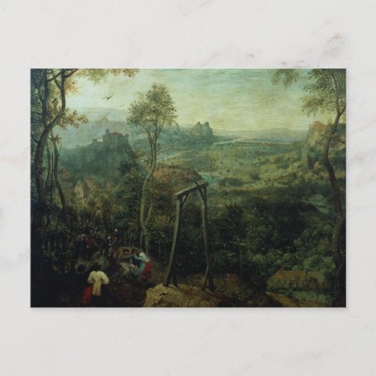 De Magpie op de Gallows, 1568 Briefkaart (Voorkant)