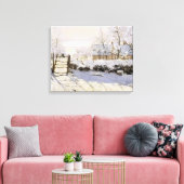 De Magpie van Monet Canvas Afdruk (Insitu (Woonkamer))