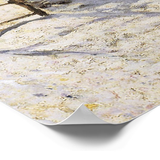 De Magpie van Monet Poster (Hoek)