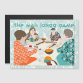 De Mah Jongg Game Magnet-kaart Magnetische Uitnodiging (Voorkant / Achterkant)