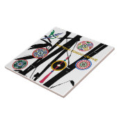 De Mah Jongg Grove Tegeltje (Zijkant)