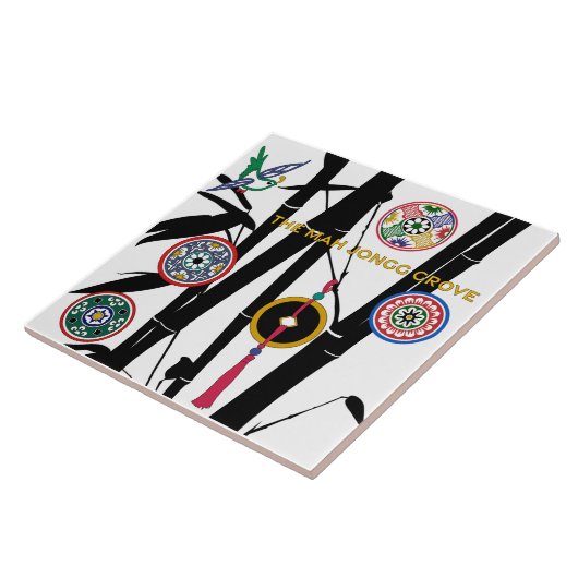 De Mah Jongg Grove Tegeltje (Zijkant)