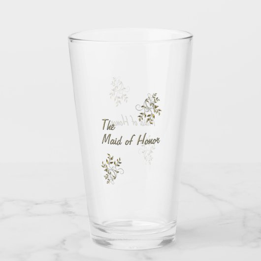 De Maid of Honor Glass Glas (Voorkant)