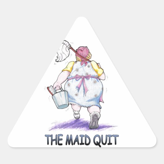De Maid Quit Sticker (Voorkant)