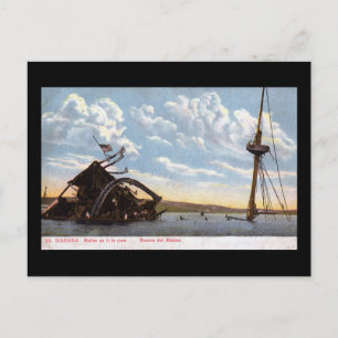 De Maine, Havana, Cuba 1908  Briefkaart