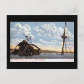 De Maine, Havana, Cuba 1908  Briefkaart (Voorkant)