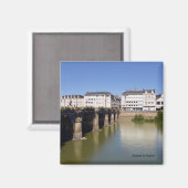 De Maine-rivier in Angers in Frankrijk Magneet (Voorkant / Achterkant)