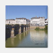 De Maine-rivier in Angers in Frankrijk Magneet (Voorkant)