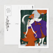 De mainstream bij de Masquerade Ball Briefkaart (Voorkant / Achterkant)