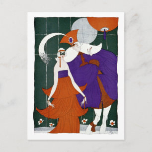 De mainstream bij de Masquerade Ball Briefkaart