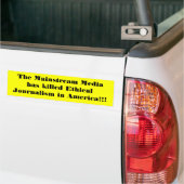 De Mainstream Media heeft het Ethical Journal gedo Bumpersticker (Op Truck)
