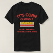 De maïs Casserole Grappige Thanksgiving Kerst T-shirt (Design voorkant)