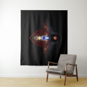 De Majesteit Ooleion Fractal Art Composition Wandkleed (In situ)