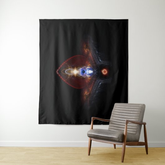 De Majesteit Ooleion Fractal Art Composition Wandkleed (In situ)