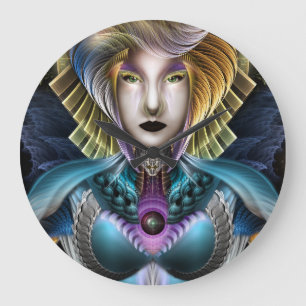 De Majesteit Trilia Fractal Fantasy Portret Grote Klok