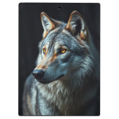 De majesteit van het wild: de alfa in het bos klembord (Achterkant)