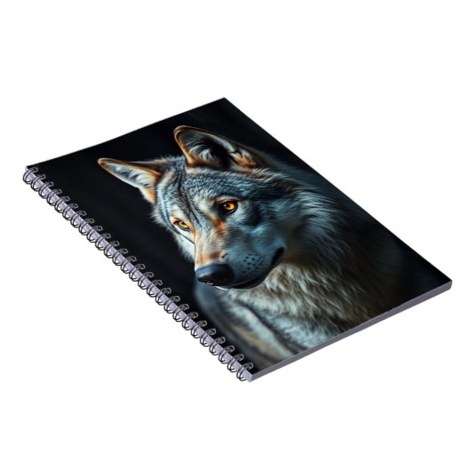 De majesteit van het wild: de alfa in het bos notitieboek (Rechterzijde)